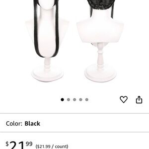 Yor Forger Cosplay Wig Costume Halloween Wigs, black, braided, bangs.